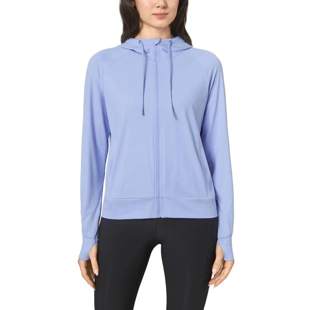 Mondetta Women's Lightweight Full-Zip Hoodie, Purple, Size: Small, New